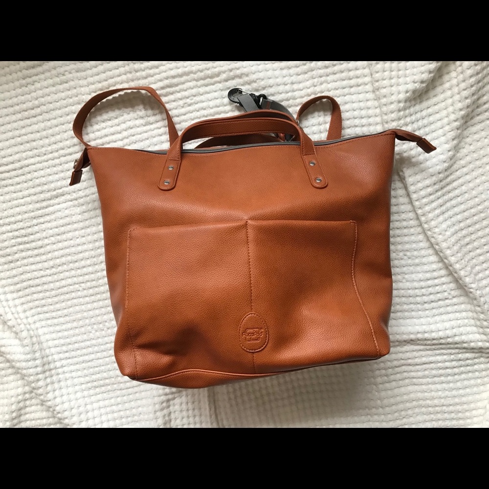 Pacapod Saunton Diaper Bag Backpack in Tan